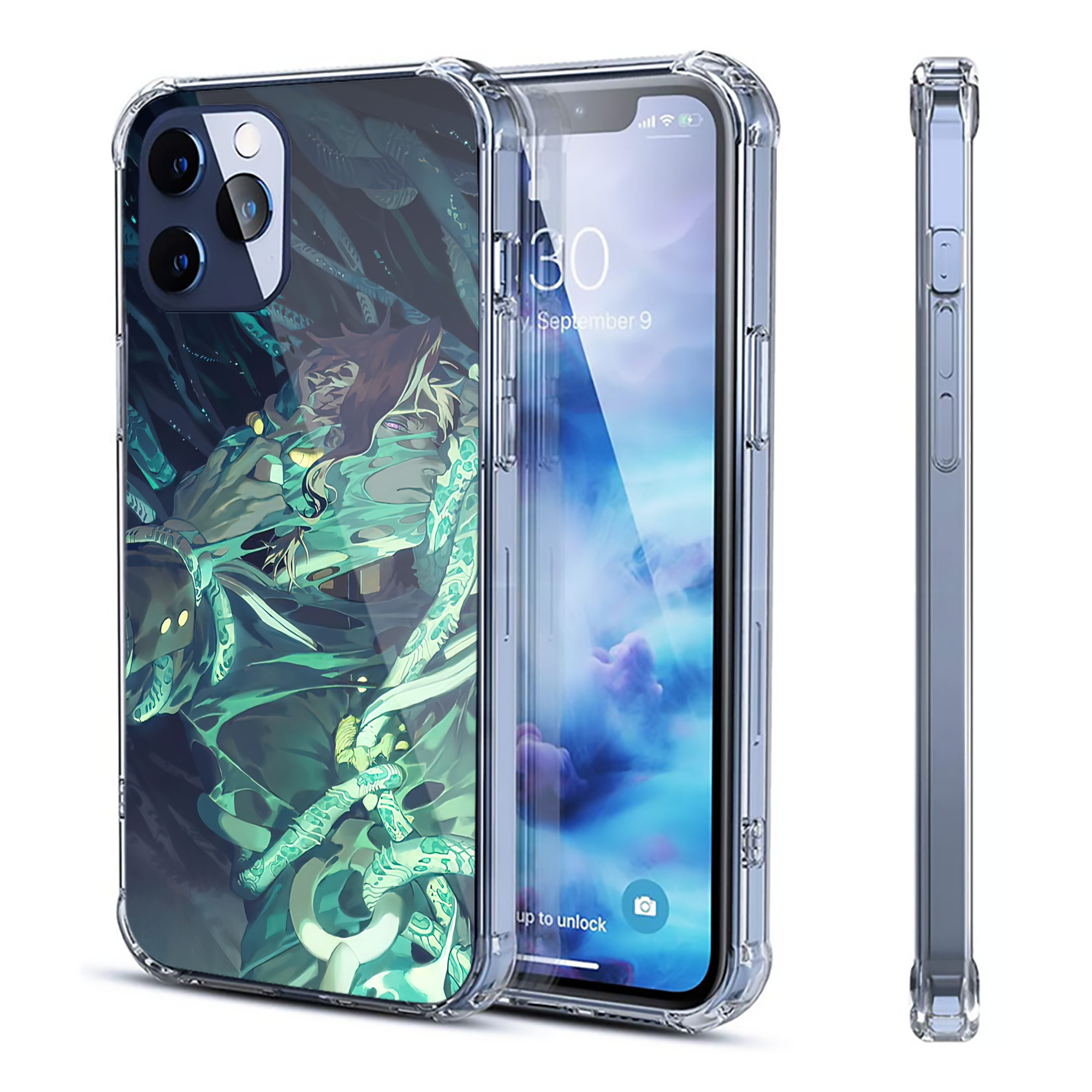 （画像用） ジョジョの奇妙な冒険 JoJo's Bizarre Adventure 【iPhone 12シリーズ対応】透明スマホケース（クリアソフトケース）